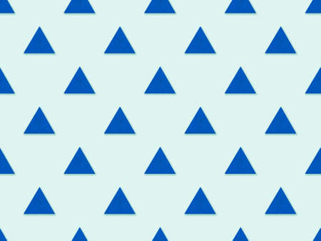 Seamles Abstract triangle Pattern on Blue Background.の写真素材
