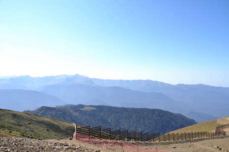 View of the mountain ranges of Abkhazia, Sochi, Russia