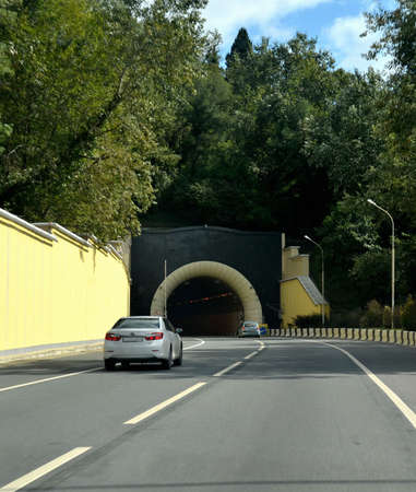 SOCHI, RUSSIA SEPTEMBER, 2013: Road M-27 Sochi Adler, Russiaのeditorial素材