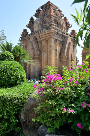VIETNAM, NHA TRANG - MARCH 23, 2018: Temple complex Ponagar of the medieval Champa state in Nha Trang city Vietnamのeditorial素材