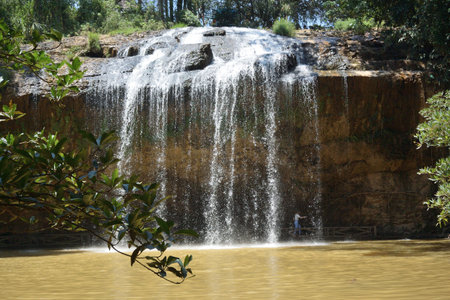 The city of Dalat is a beautiful park in Prenの写真素材