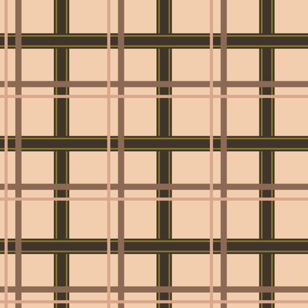 Seamless checkered pattern for fabrics, wallpaper, tablecloths. Tartan light brown seamless background. Seamless checkered print on beige base, packaging, wallpaper, textile designのイラスト素材