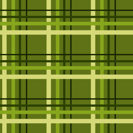 Seamless pattern in fashionable shades of green for plaid, fabric, textiles, clothing, tablecloths and other thingsのイラスト素材