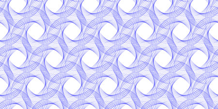 Colorful Abstract Geometric Seamless Pattern. Background drawing of intricately intertwined linesのイラスト素材