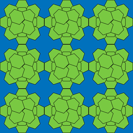 Vector modern seamless colorful geometry hexagon pattern, color abstract geometric backgroundのイラスト素材