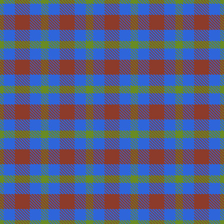 Checkered Seamless Tartan Pattern. Checkered Seamless Background Plaid Pattern for Textiles, Blankets, Tableclothsのイラスト素材
