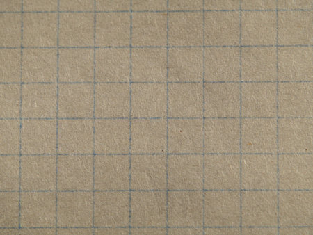 Vintage textures or checkered paper background. Checkered notebook sheet, background structure, macroの写真素材