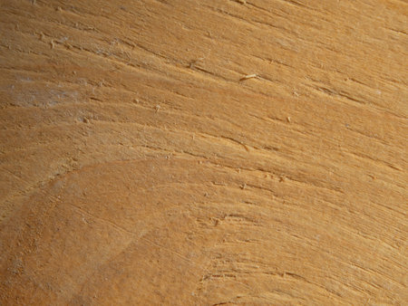 Striped texture surface of pine board with wave effect- wooden backgroundの写真素材