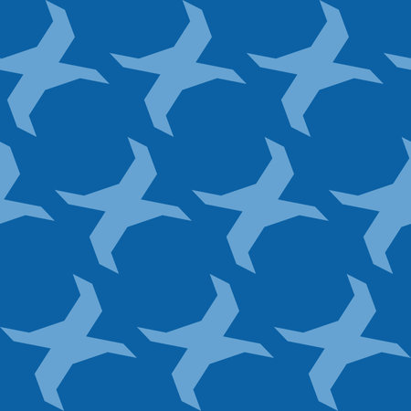 A simple abstract seamless pattern in blue tones, a print for decorating any surfaces and things....