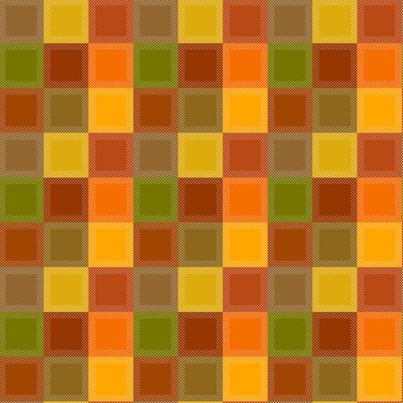 Color checkered nine-color seamless pattern. Rainbow Plaid, checkered, tartan seamless pattern suitable for fashion textiles and tablecloths, wrapping paperのイラスト素材
