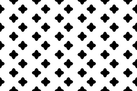 Vector illustration of a seamless pattern in a black dot rounded spots isolated on a white...