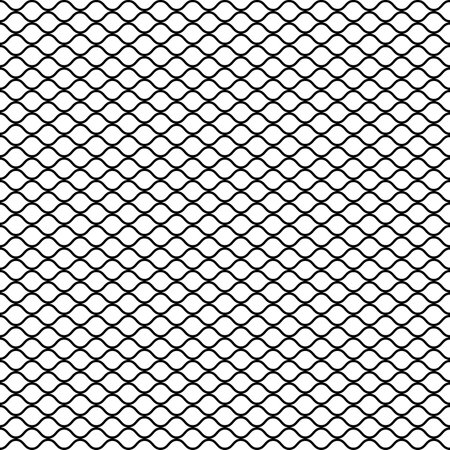 Seamless monochrome mesh background of ovals for design and printのイラスト素材