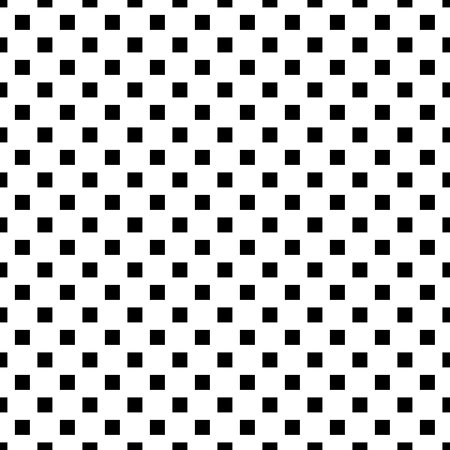 Abstract seamless geometric pattern of black squares on whiteのイラスト素材