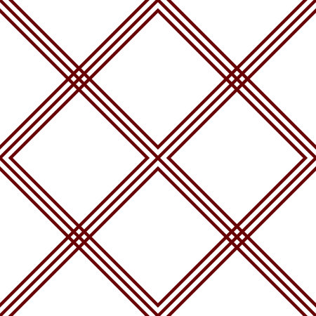Seamless abstract geometric checkered pattern of burgundy linesのイラスト素材