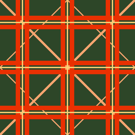 Classic Checkered Seamless Print Pattern for Textiles, Tablecloths, Wallpaperのイラスト素材
