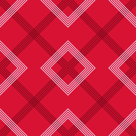 Abstract seamless geometric background pattern. Checkered-striped pattern for wallpaper, packaging, textilesのイラスト素材