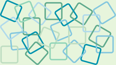 Abstract background of interlacing multicolored contours of squares. Modern vector drawing with geometric shapesのイラスト素材