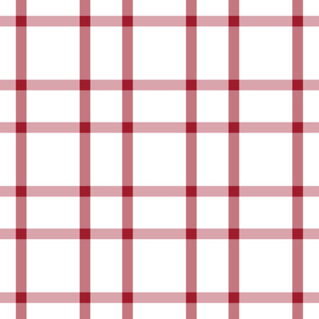 Red Minimal Asymmetric Plaid Seamless Patternのイラスト素材