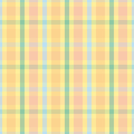 Seamless print checkered summer pattern in pastel colors for textilesのイラスト素材