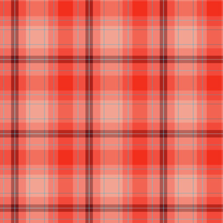 Seamless checkered pattern in red, beige and blue colors, print for plaid, fabric, textiles, clothing, tablecloth, wallpaperのイラスト素材