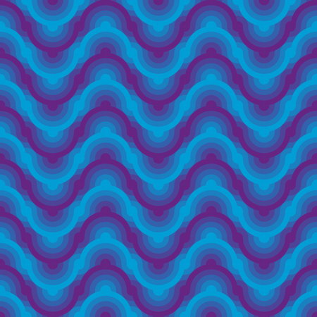 Beautiful seamless abstract wavy-circular pattern for background, wallpaper, wrapping paper, fabric, textiles, decorのイラスト素材