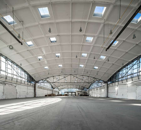 Hemispherical reinforced concrete load bearing roof of warehouse