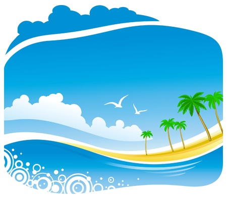 Tropical Beach のイラスト素材