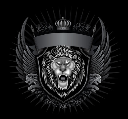 Wild Lion Insignia のイラスト素材