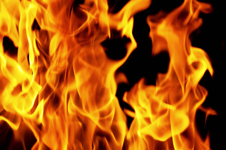 fire flames on a black background