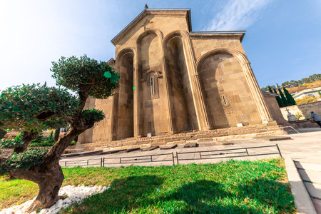 Mtskheta, Georgia - November 2023: Samtavro Monastery. A unique, spiritually rich place! This...