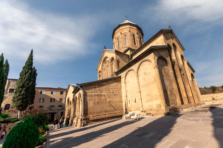Mtskheta, Georgia - November 2023: Samtavro Monastery. A unique, spiritually rich place! This...