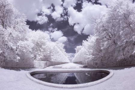 Sceaux park in infrared