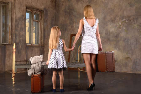 The loss of property and moving to a poor roomの写真素材