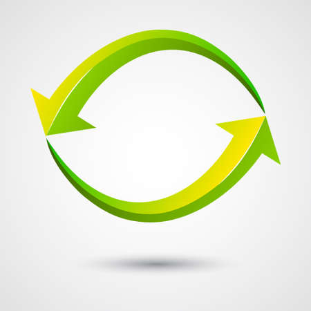 infinity arrow vector, illustration, symbolのイラスト素材