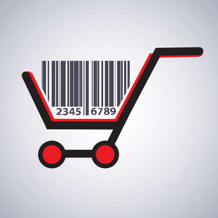 Shopping cart  Vector illustration, symbol のイラスト素材