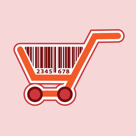 shopping cart icon, shopping basket design- vector illustration