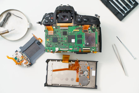Broken Digital SLR photo camera repair