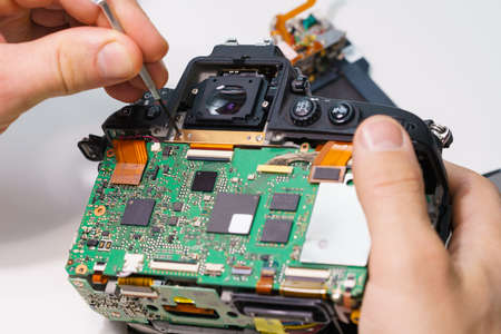 Broken Digital SLR photo camera repair