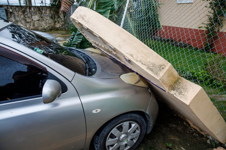 29.09.2022 Consequences of Hurricane Fiona. Dominican Republic. Punta cana.のeditorial素材