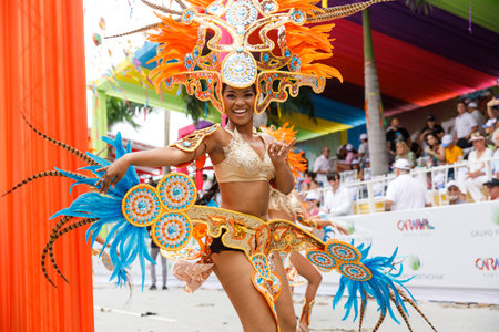 02.04.2023 Dominican Republic Punta Cana Annual Carnival.のeditorial素材