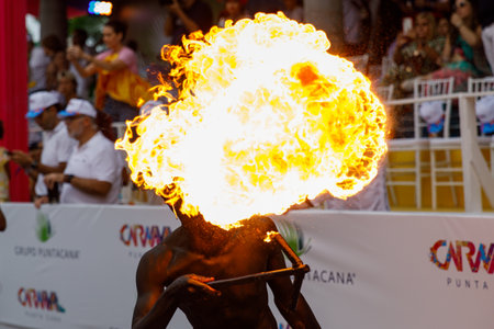 02.04.2023 Dominican Republic Punta Cana Annual Carnival.のeditorial素材