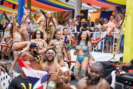 02.04.2023 Dominican Republic Punta Cana Annual Carnivalのeditorial素材