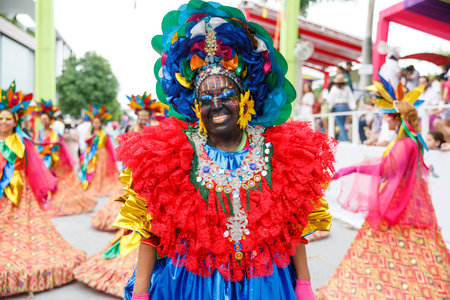 02.04.2023 Dominican Republic Punta Cana Annual Carnival.のeditorial素材