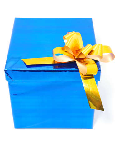 gift box over white background 