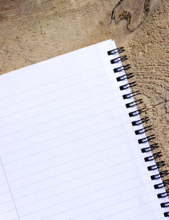 blank white paper background on the wood の写真素材