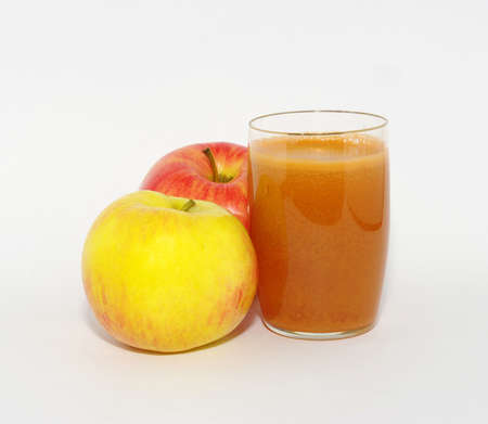 ripe apple isolated on white backgroundの写真素材