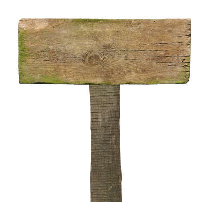 vintage signboard isolated on a white background の写真素材