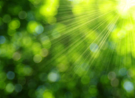 green bokeh abstract light backgroundの写真素材