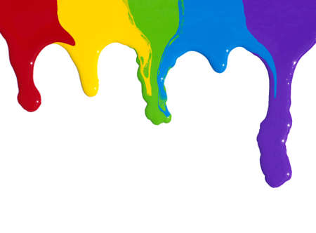 paint splash isolated on white 