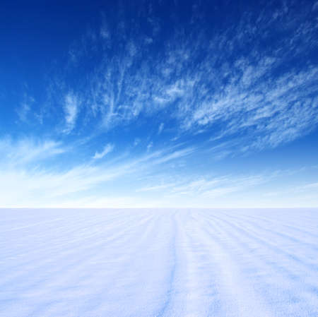 snow mountain and blue skyの写真素材